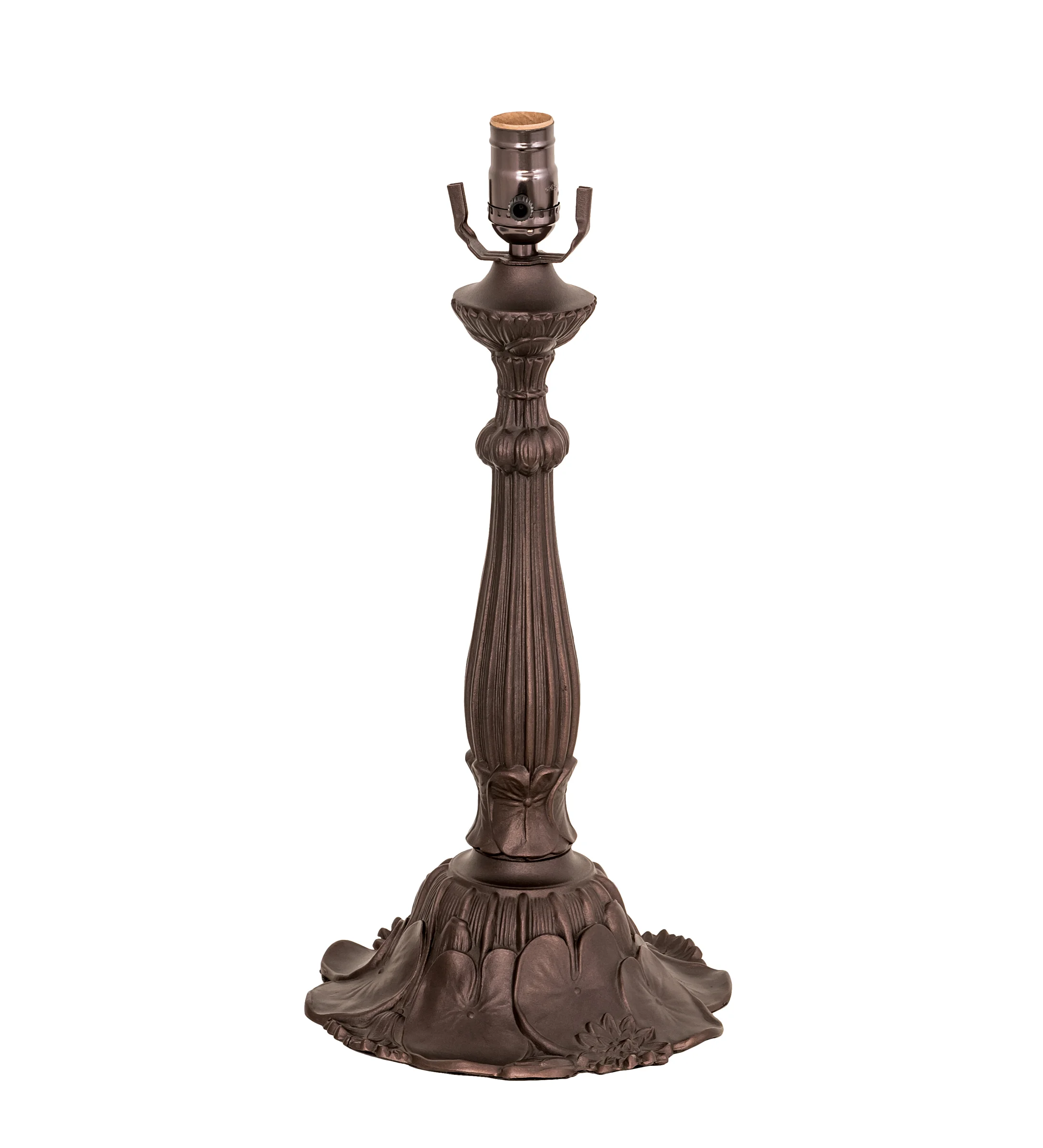 Lily One Light Table Base in Mahogany Bronze