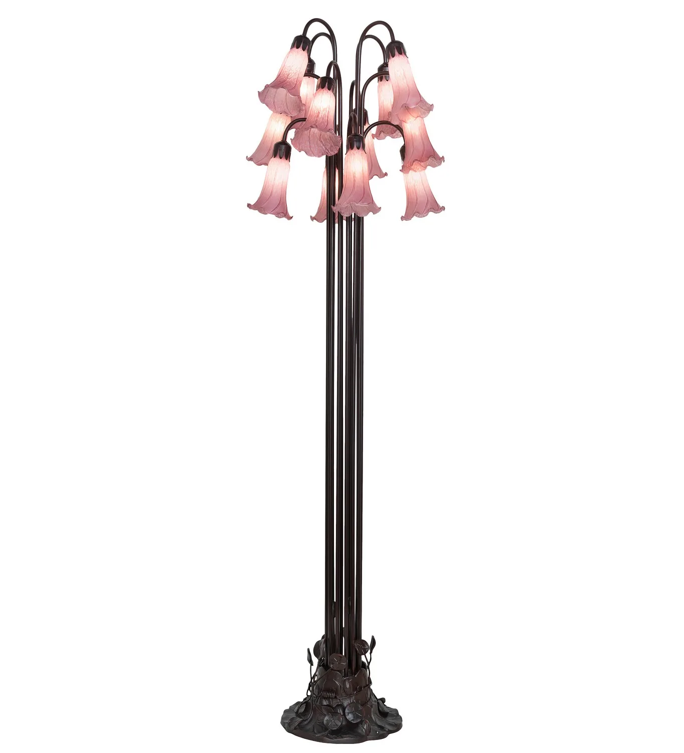 Lavender 12 Light Floor Lamp in Mahogany Bronze