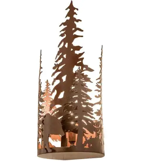 The Bear Through the Trees by Meyda Lighting - Image 1