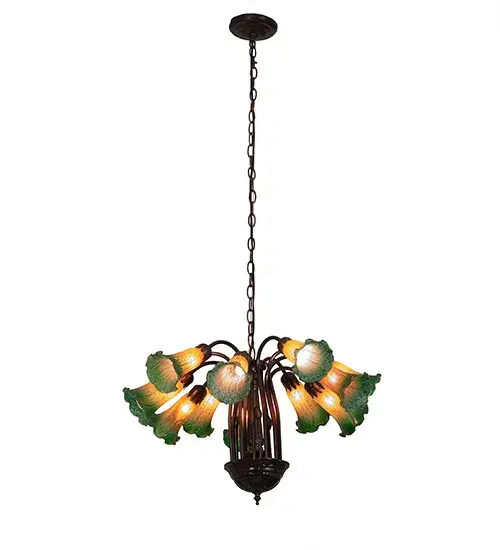 The Amber/Green Pond Lily by Meyda Lighting - Image 11