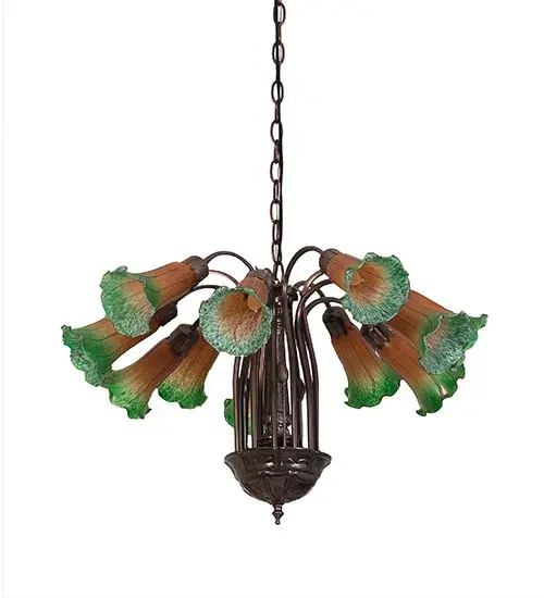 The Amber/Green Pond Lily by Meyda Lighting - Image 3