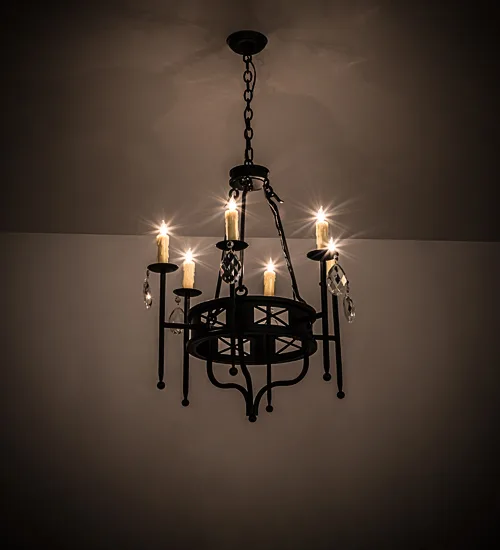 24" Wide Gina 6 LT Chandelier