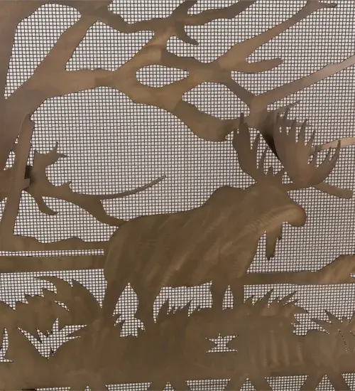 63"W X 35"H Moose Creek Fireplace Screen - Image 3