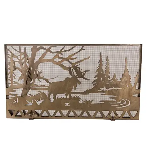 63"W X 35"H Moose Creek Fireplace Screen - Image 5