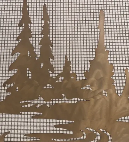 63"W X 35"H Moose Creek Fireplace Screen - Image 8