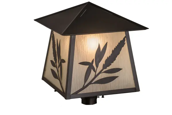 With Willows and its Branches delicately etched of Solid Brass; this compelling design represents the love in our life; inspired imagination and a flexible branch that bends without snapping; which is a metaphor to adapt our lives to challenging conditions. Natural charm comes alive with soft ambient light through stunning Frosted Rainyvue art glass which is enhanced by Craftsman Brown finished hardware and decorative accents. An energy efficient LED lamp delivers energy savings; reduced maintenance; high quality light and a long life span. Ideal for both exterior and interior lighting applications; this Craftsman Signature lantern is handcrafted by Meyda artisans in our manufacturing facility in Yorkville; NY in the USA.