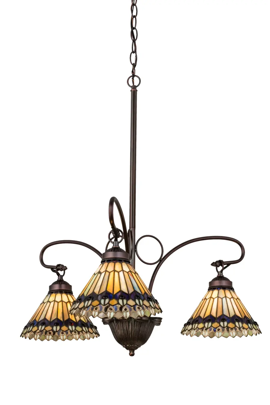 The Tiffany Jeweled Peacock by Meyda Lighting - Image 1