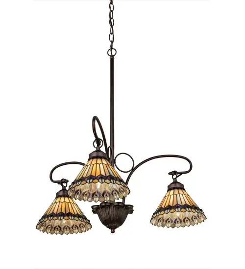 The Tiffany Jeweled Peacock by Meyda Lighting - Image 6