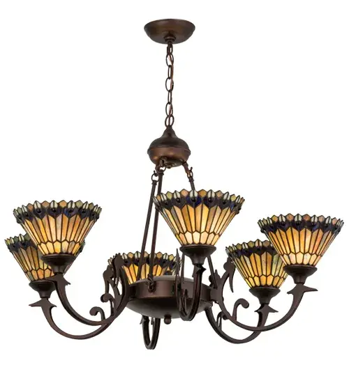 The Tiffany Jeweled Peacock by Meyda Lighting - Image 2