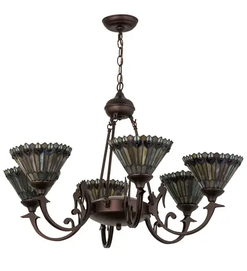 The Tiffany Jeweled Peacock by Meyda Lighting - Image 3