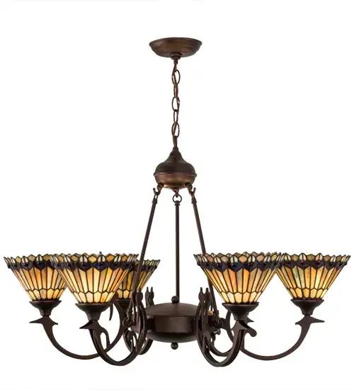 The Tiffany Jeweled Peacock by Meyda Lighting - Image 5