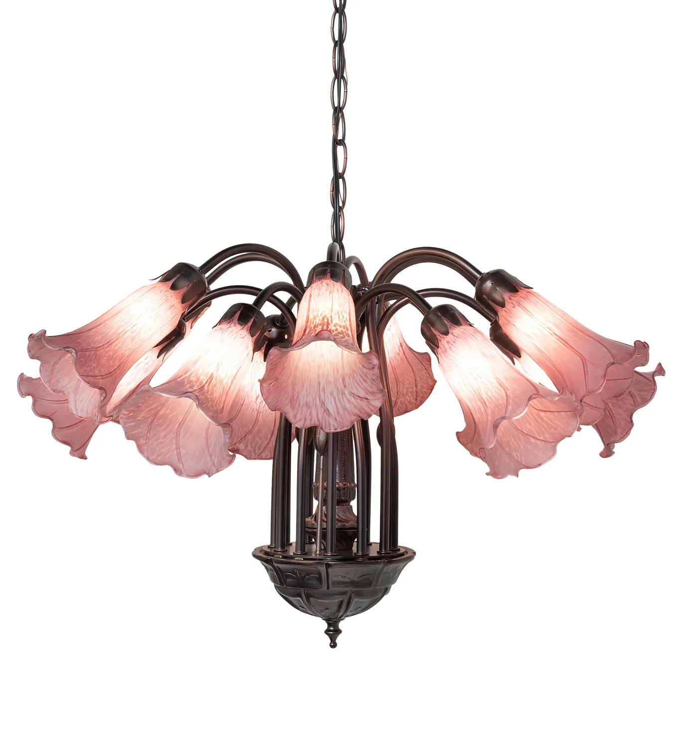 Lavender 12 Light Chandelier in Mahogany Bronze