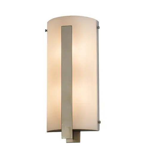 Curvaceous styling combined with a modern aesthetic defines this wall sconce. A Statuario Idalight diffuser is embraced by an upright metal arm with matching hardware featured in a stunning Buttered Brass finish. Handcrafted by highly skilled artisans in our manufacturing facility in Yorkville; New York; this wall luminaire is available in custom sizes; styles and finishes. The Cilindro Tower is also offered with dimmable energy efficient lamping options such as LED. The 8-inch wide fixture is UL and cUL listed for dry and damp locations. - alternate view