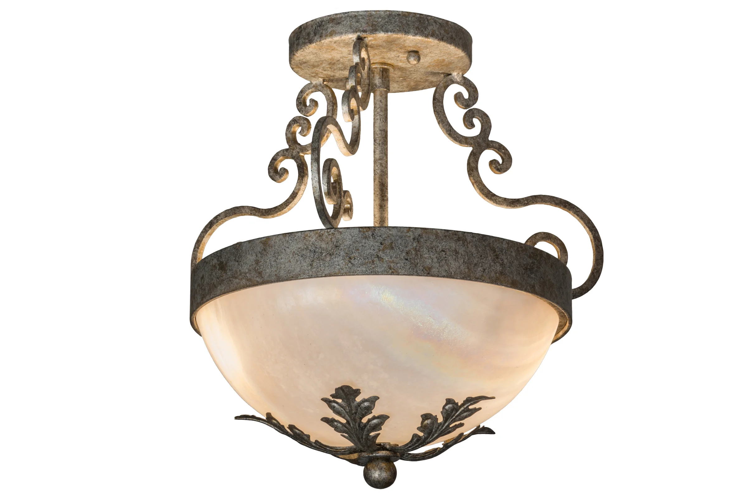 Renaissance Two Light Inverted Pendant in Corinth