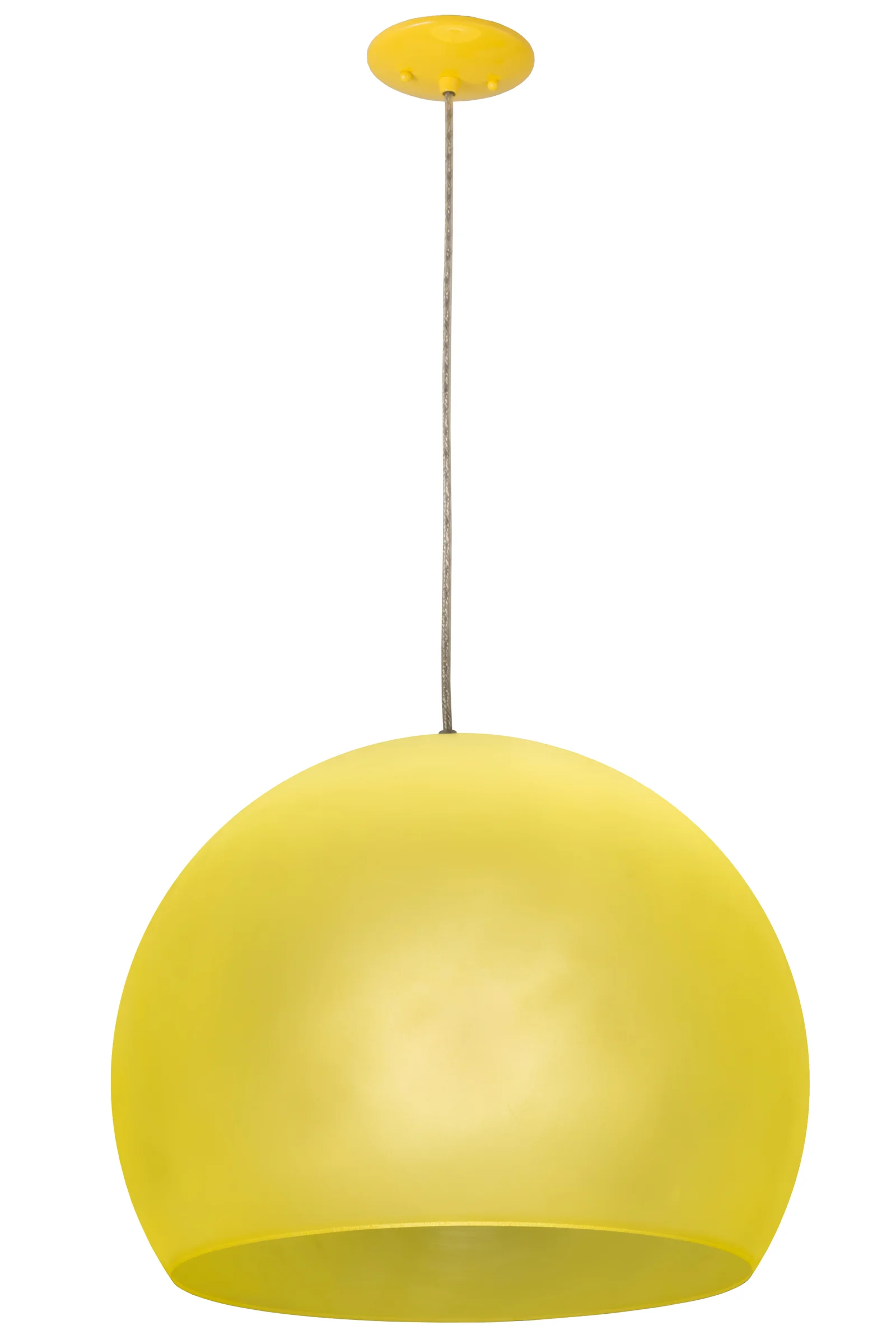 Bola One Light Pendant in Yellow