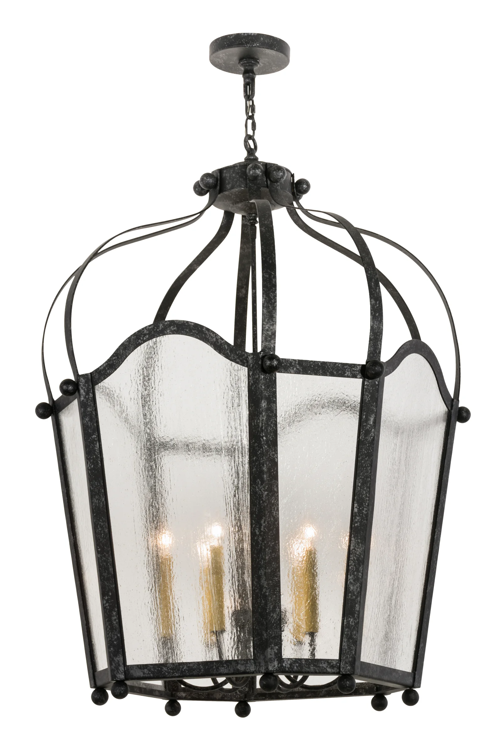 Citadel Six Light Pendant in Gunmetal