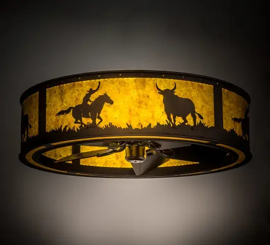 The Cowboy & Steer by Meyda Lighting - Image 1