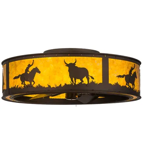 The Cowboy & Steer by Meyda Lighting - Image 2