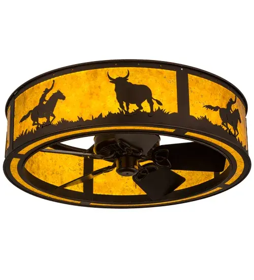 The Cowboy & Steer by Meyda Lighting - Image 6