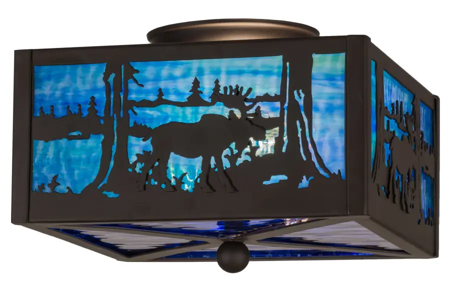 The Meyda Tiffany - Moose At Lake by Meyda Lighting - Image 1