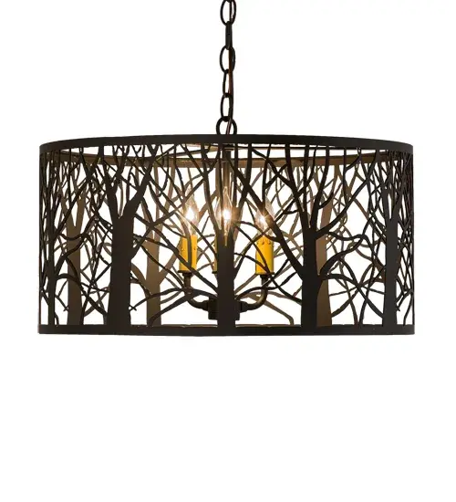 20" Wide Winter Maple Pendant - Image 5