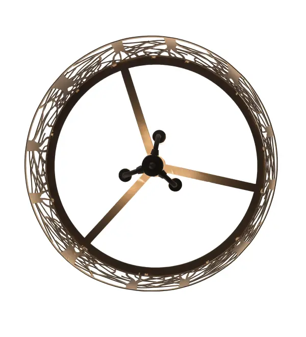 20" Wide Winter Maple Pendant - Image 7