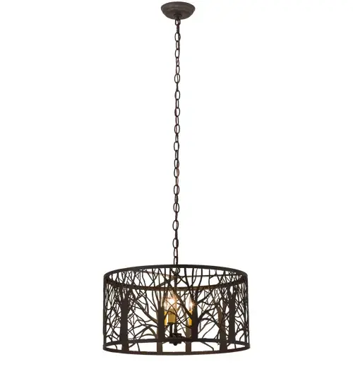 20" Wide Winter Maple Pendant - Image 10