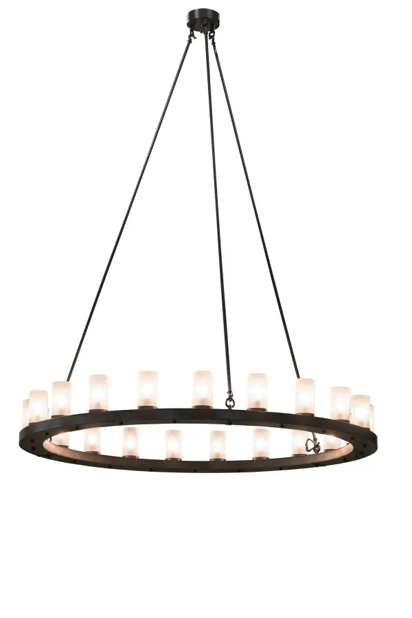 Blending an elegant style with a rich distinguished look; Loxley features 21 Satin-finished Clear glass luminaries on a steel frame that is featured in a Timeless Bronze finish. The fixture is ideal for illuminating dining areas; conference tables; lobbies and other residential and commercial spaces. Custom crafted by master artisans in our 180;000 square foot manufacturing facility in Yorkville; New York. Custom designs; styles; sizes and dimmable energy efficient lamping options are available. UL and cUL listed for damp and dry locations.