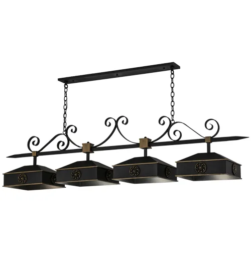 78"L Stefano 4 LT Island Pendant