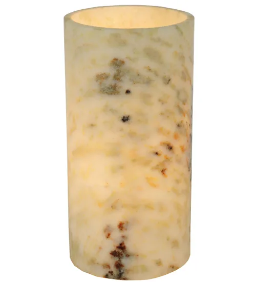 4"W Cylindre Light Green Jadestone Shade