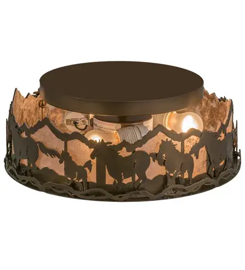 The Running Horses by Meyda Lighting - Image 4
