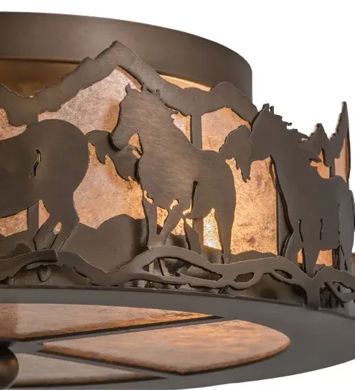 The Running Horses by Meyda Lighting - Image 8