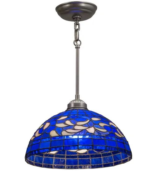 12" Wide Tiffany Turning Leaf Pendant