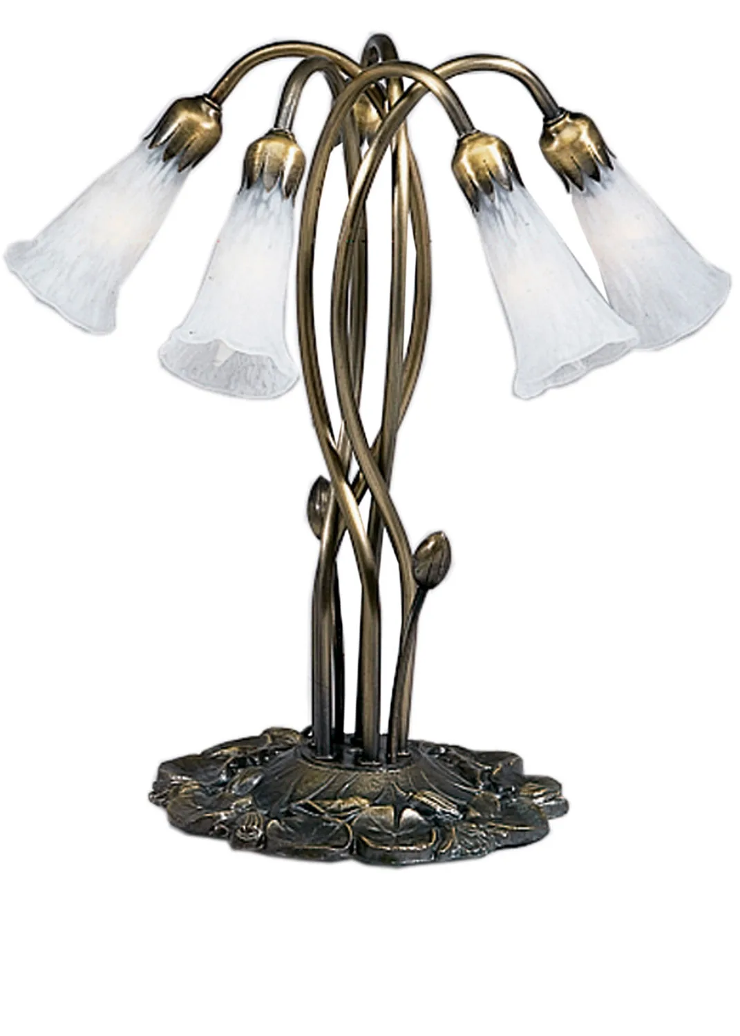 White Five Light Accent Lamp in Mahognany Bronze