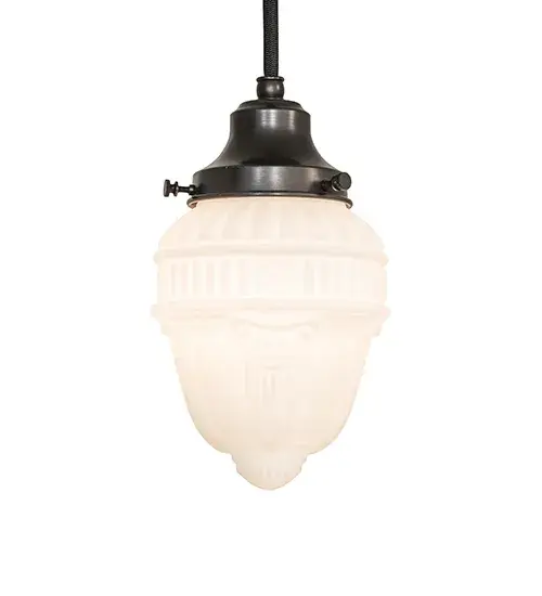 Revival Glass reflects an authentic classic design. A perfectly formed shade of White Cast Opal Glass is handcrafted with rich artisanship and style. Initially used in private residences; schools; galleries; and libraries; this Schoolhouse Colonnade fixture is complemented with hardware and decorative accents with a Craftsman Brown finish. The fixture is designed to illuminate many interiors today; including bars; dining tables; kitchen islands; and counters; and inspired by schoolhouses and historic homes from Lancaster; Pennsylvania; to Wilmot; Ohio; to Wayne County in Indiana. The Revival Schoolhouse Colonnade Globe Mini Pendant is included in our American-designed; handcrafted Schoolhouse Lighting Collection. UL & cUL listed for dry and damp locations. - alternate view