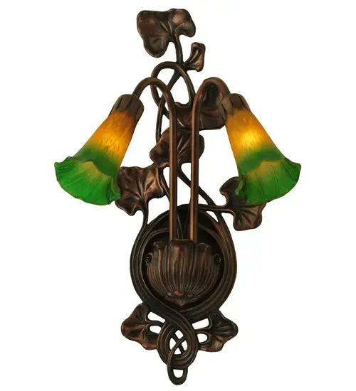 The Amber/Green Pond Lily by Meyda Lighting - Image 2