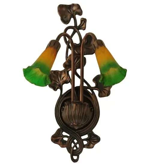 The Amber/Green Pond Lily by Meyda Lighting - Image 3