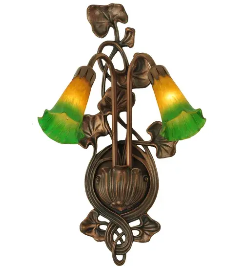The Amber/Green Pond Lily by Meyda Lighting - Image 5
