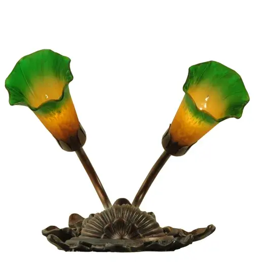 The Amber/Green Pond Lily by Meyda Lighting - Image 7