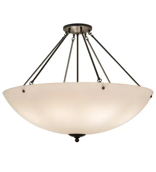 For a sophisticated look that will add cool appeal to any space, Madison is designed with a Statuario Idalight diffuser that is complemented with hardware and accents finished in Timeless Bronze. The transitionally styled fixture is perfect for enhancing corridors, lobbies, living rooms and other areas in both residential and commercial environments. This ceiling fixture is crafted by the highly skilled hands of Meyda artisans in the Yorkville, New York in the USA. Custom styles, sizes and colors are available, as well as dimmable energy efficient lamping options. The pendant is UL and cUL listed for damp and dry locations. Collection: Madison Finish: Timeless Bronze Glass: Statuario Idalight Width: 36.00" Height: 34.00" Length: 36.00" Weight: 16.00 lb Number of Bulbs: 8 Maximum Wattage: 40.00 W Bulb Type: A19 Bulb Base: E26 Material: Steel Country of Origin: USA Safety Listing: Damp Safety Rating: Damp - alternate view