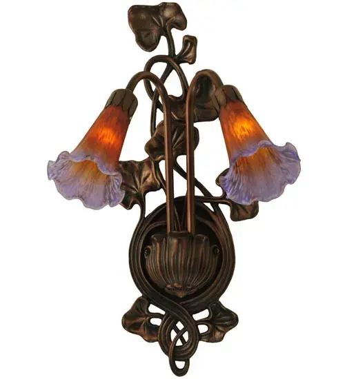 The Amber/Purple Pond Lily by Meyda Lighting - Image 1