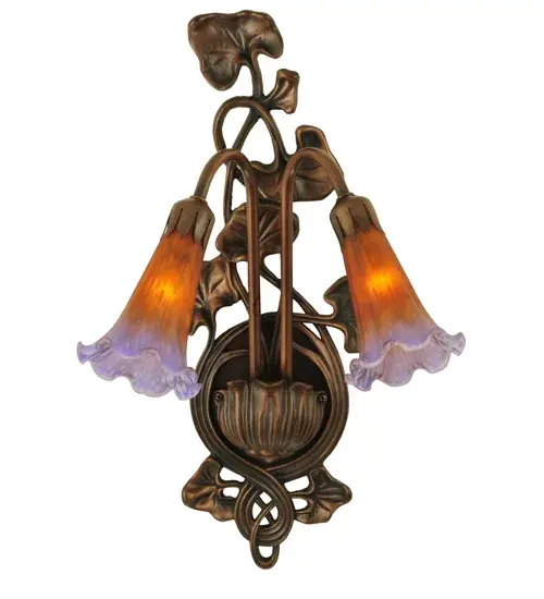 The Amber/Purple Pond Lily by Meyda Lighting - Image 4