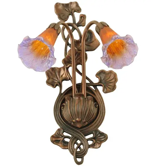 The Amber/Purple Pond Lily by Meyda Lighting - Image 6