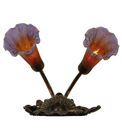 The Amber/Purple Pond Lily by Meyda Lighting - Image 7