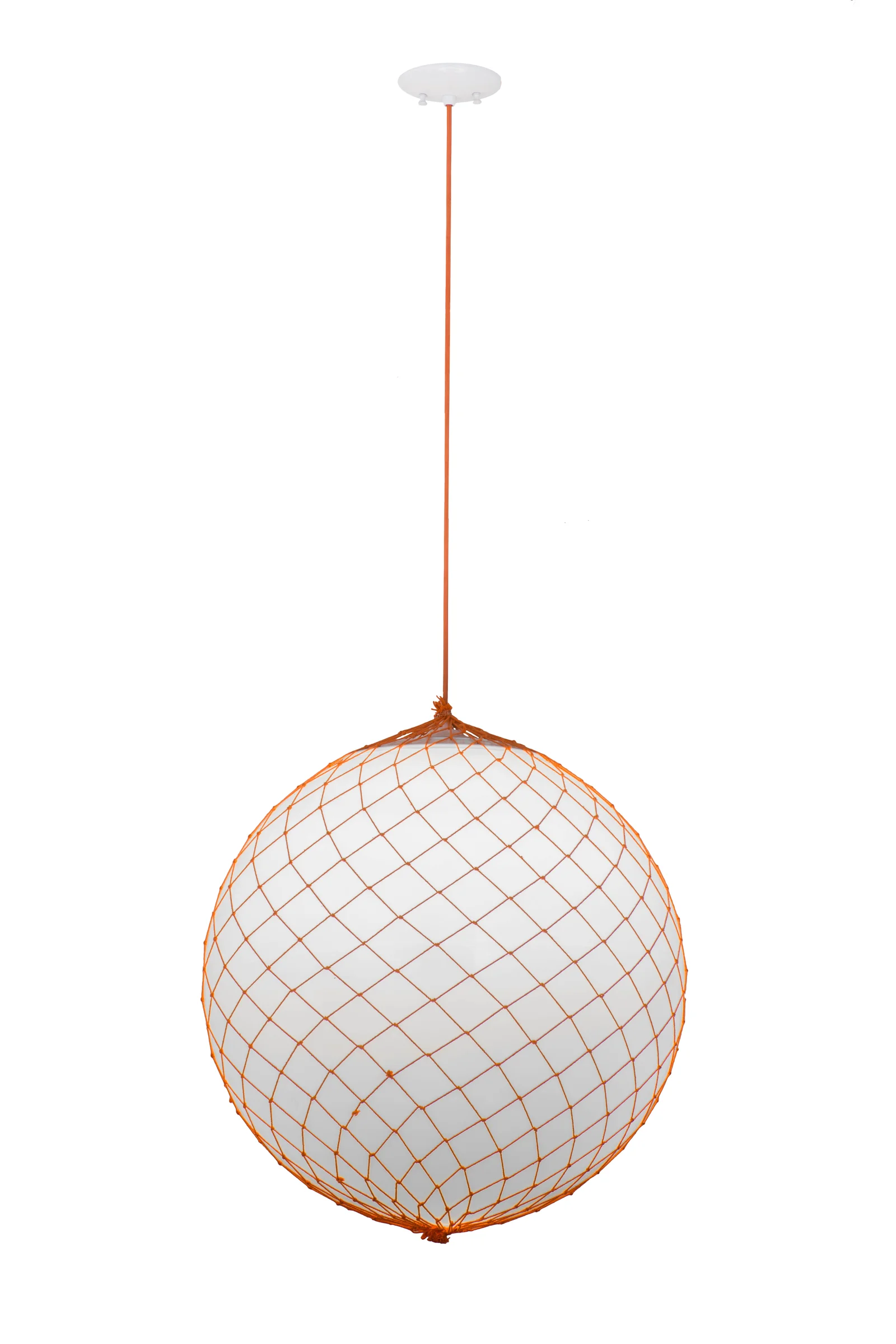 Malla Pelota One Light Pendant in White