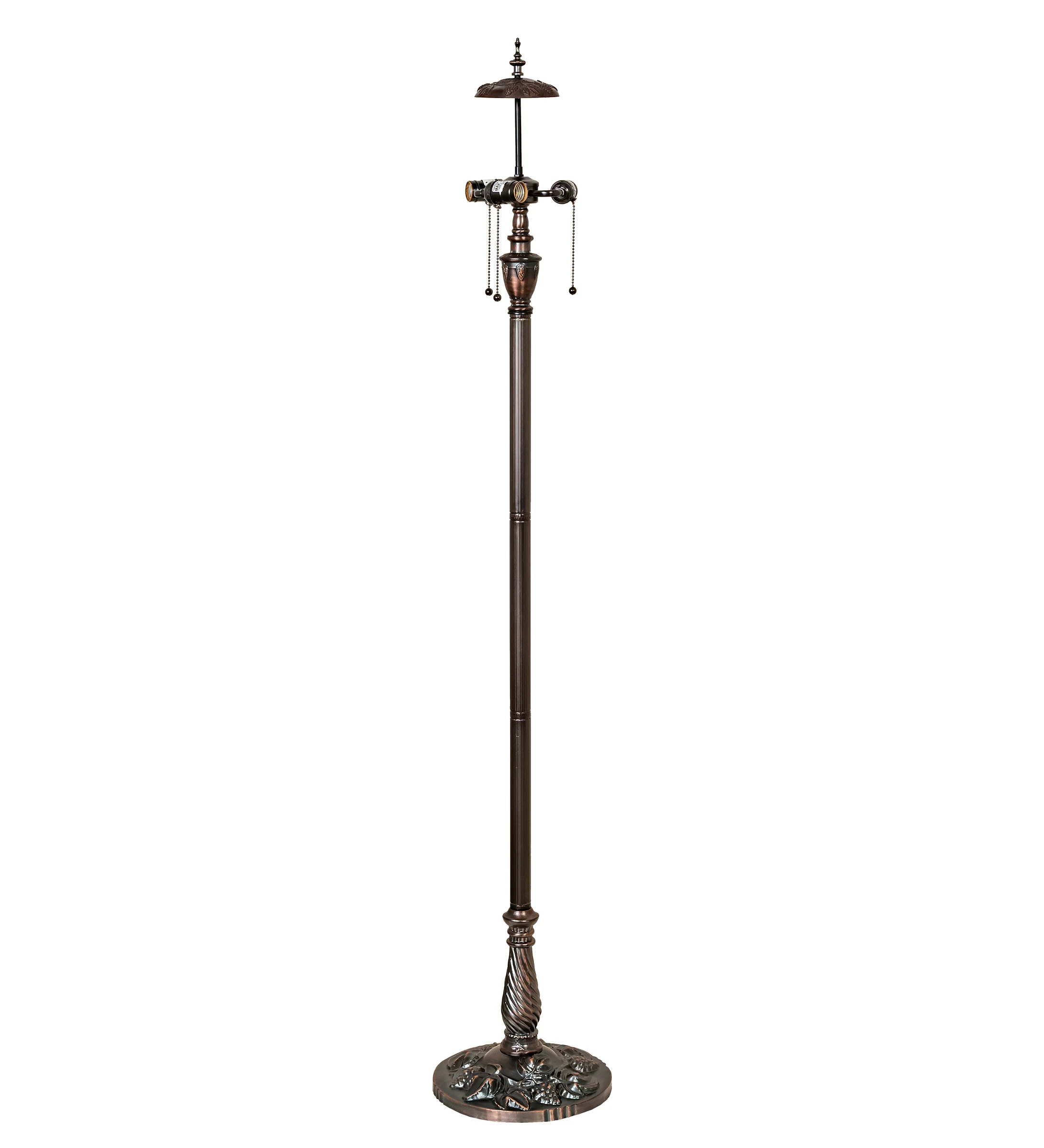 64" High Grape 3 Light Floor Base
