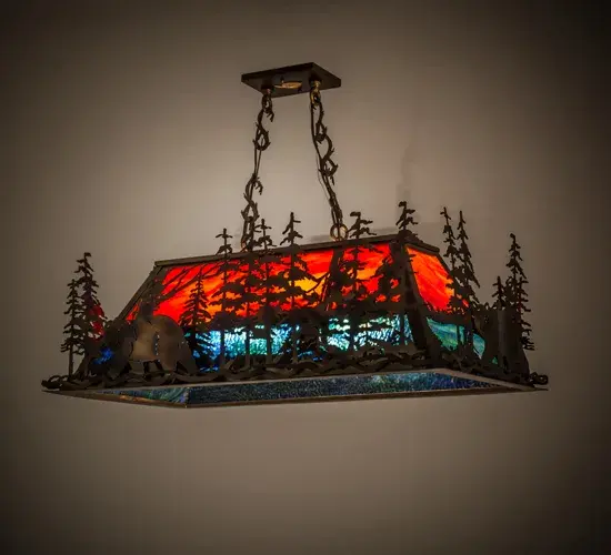 The Bear Through the Trees by Meyda Lighting - Image 1
