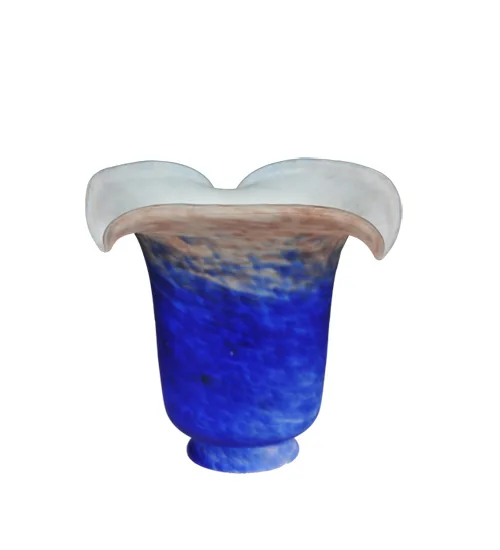 5.5"W Fluted Purple and Blue Shade