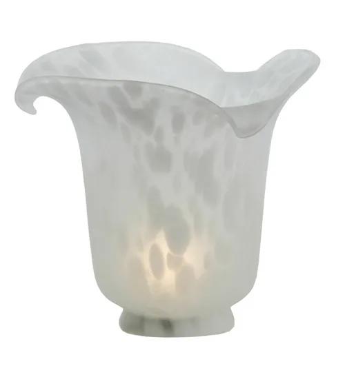 Fluted Shade in White