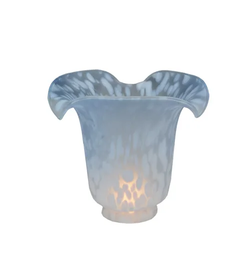 5.5"W Fluted Blue Shade